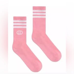 Gucci X Adidas Ankle Sock Pink/white Size M
